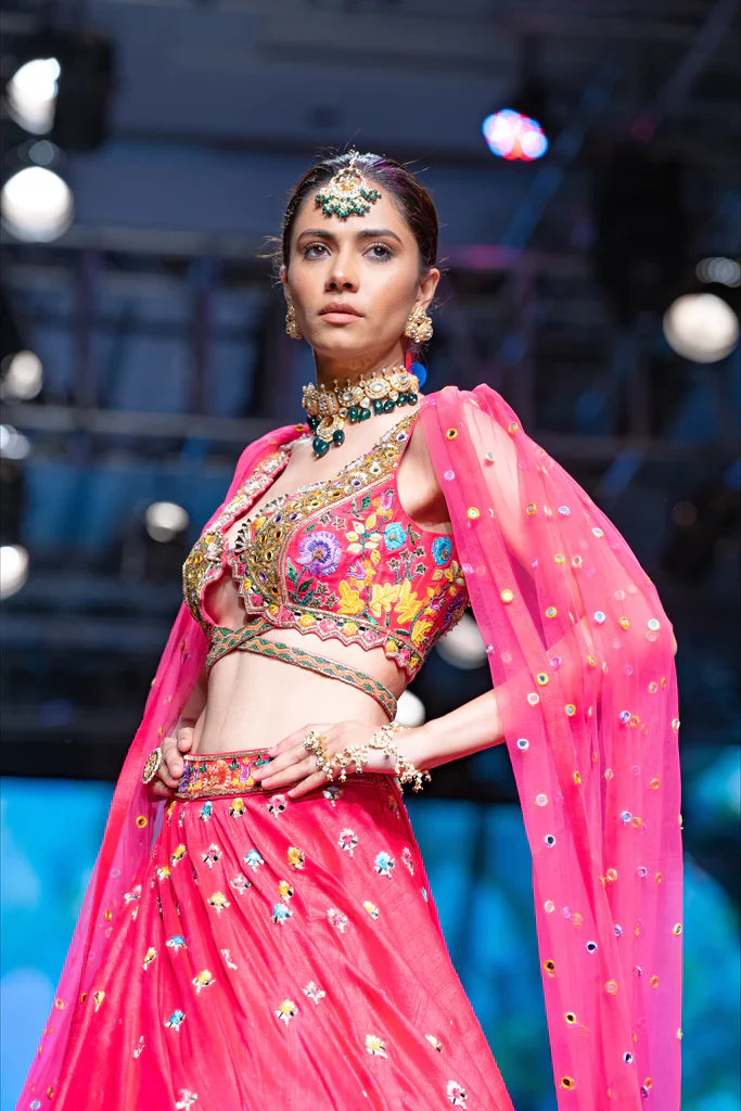 The Flamingo Fiesta Lehenga Set - Image 3