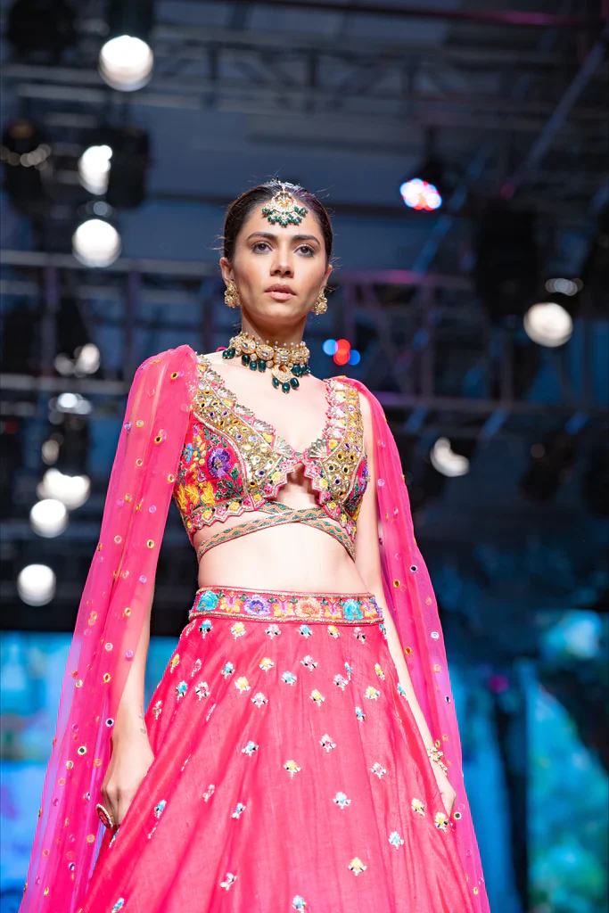 The Flamingo Fiesta Lehenga Set - Image 4