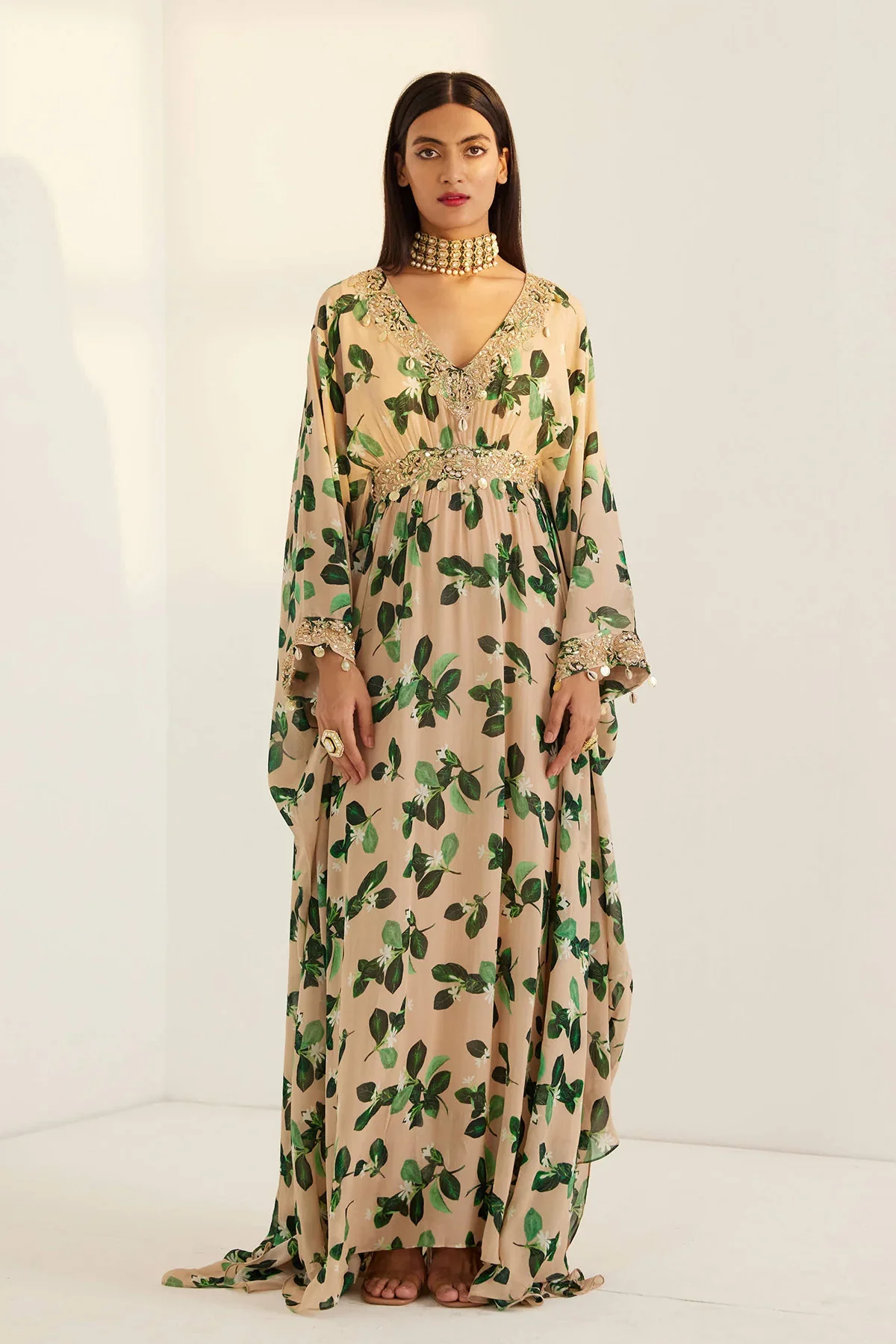 V Neck Kaftan - Image 9
