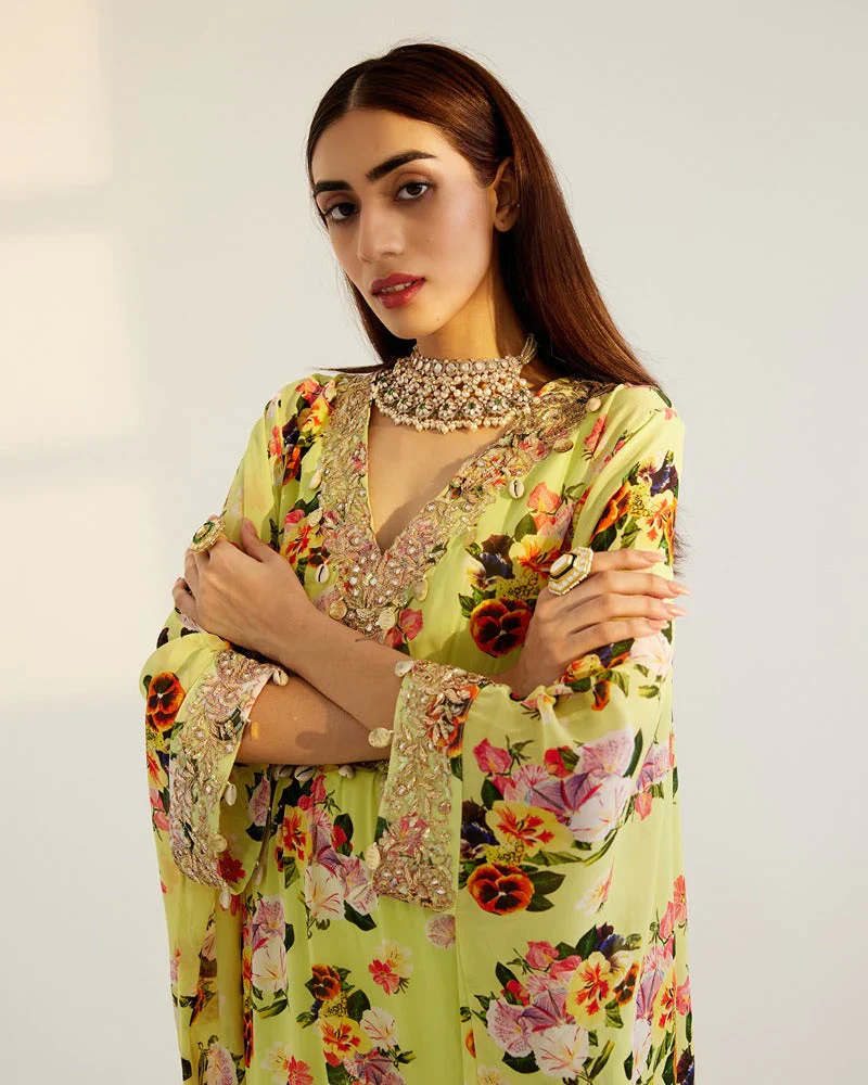 V Neck Kaftan - Image 2