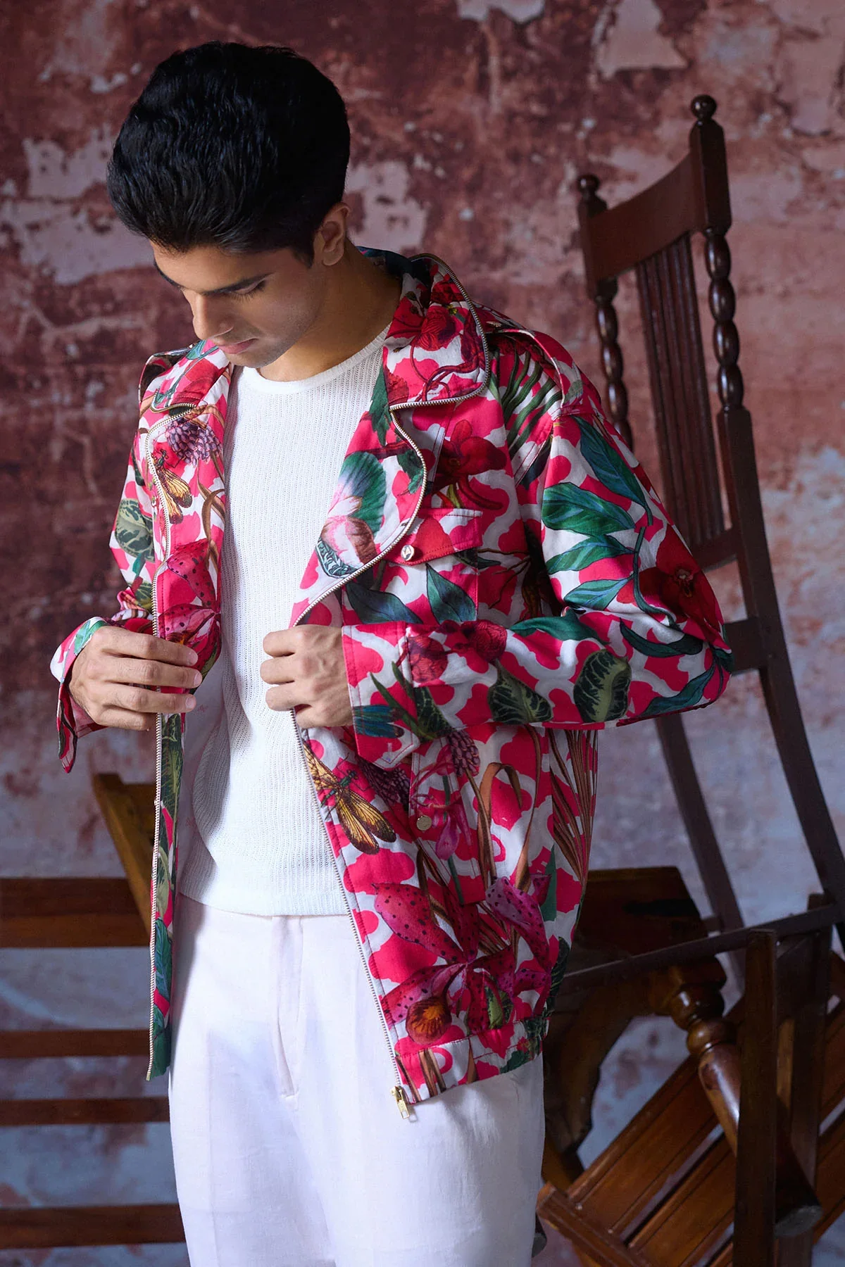 VAIBHAV - Printed Bomber Jacket - Image 2