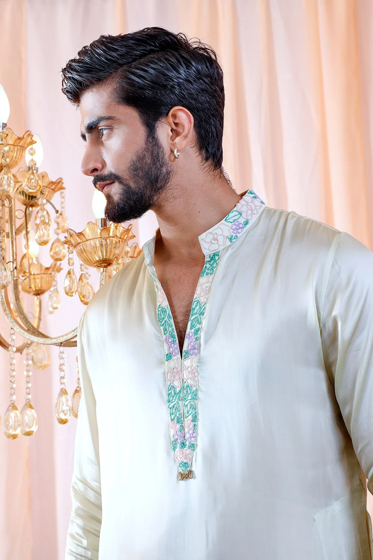 Valentin Hand Embroidered Kurta - Image 4
