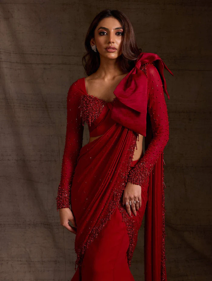 Verve - pre draped saree - Image 3