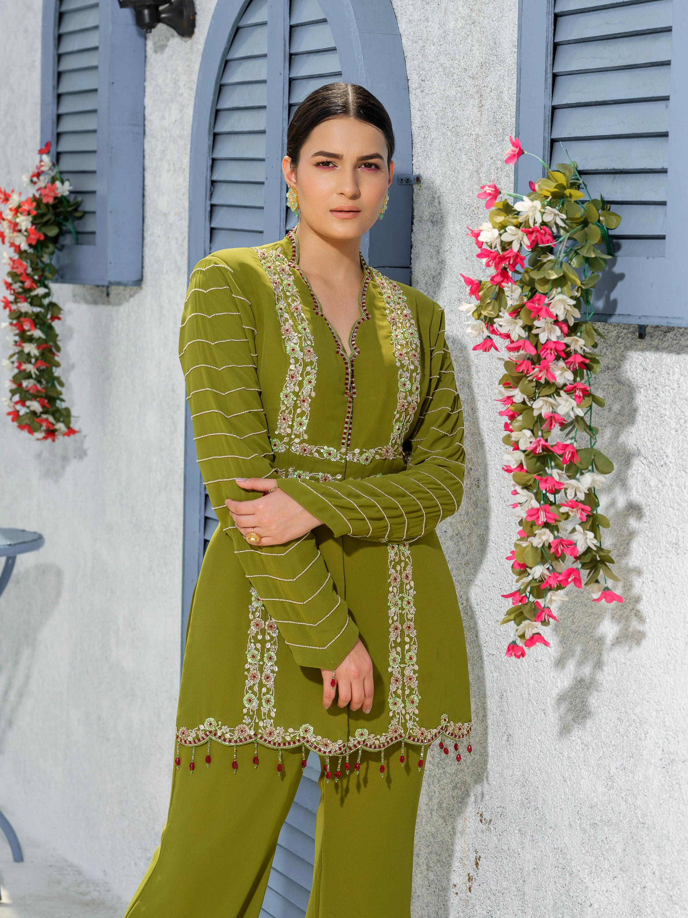 Willow Jacket Kurta Pant Set - Image 2