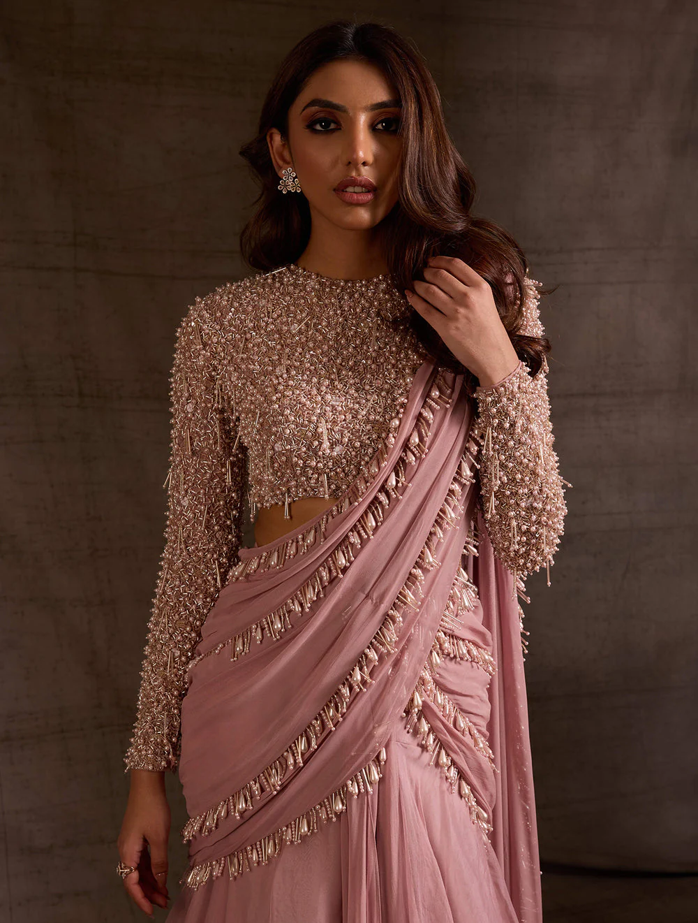 Wisteria - drape fishtail saree - Image 4