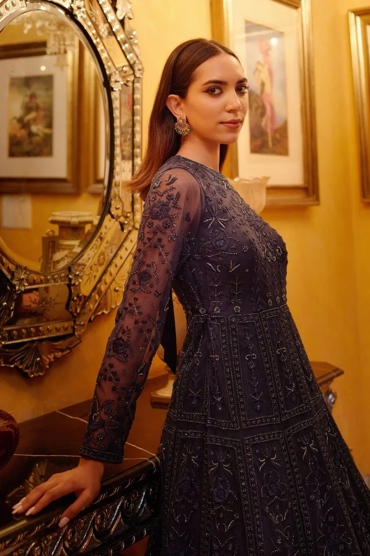 YAMI - Midnight Blue Gown - Image 2