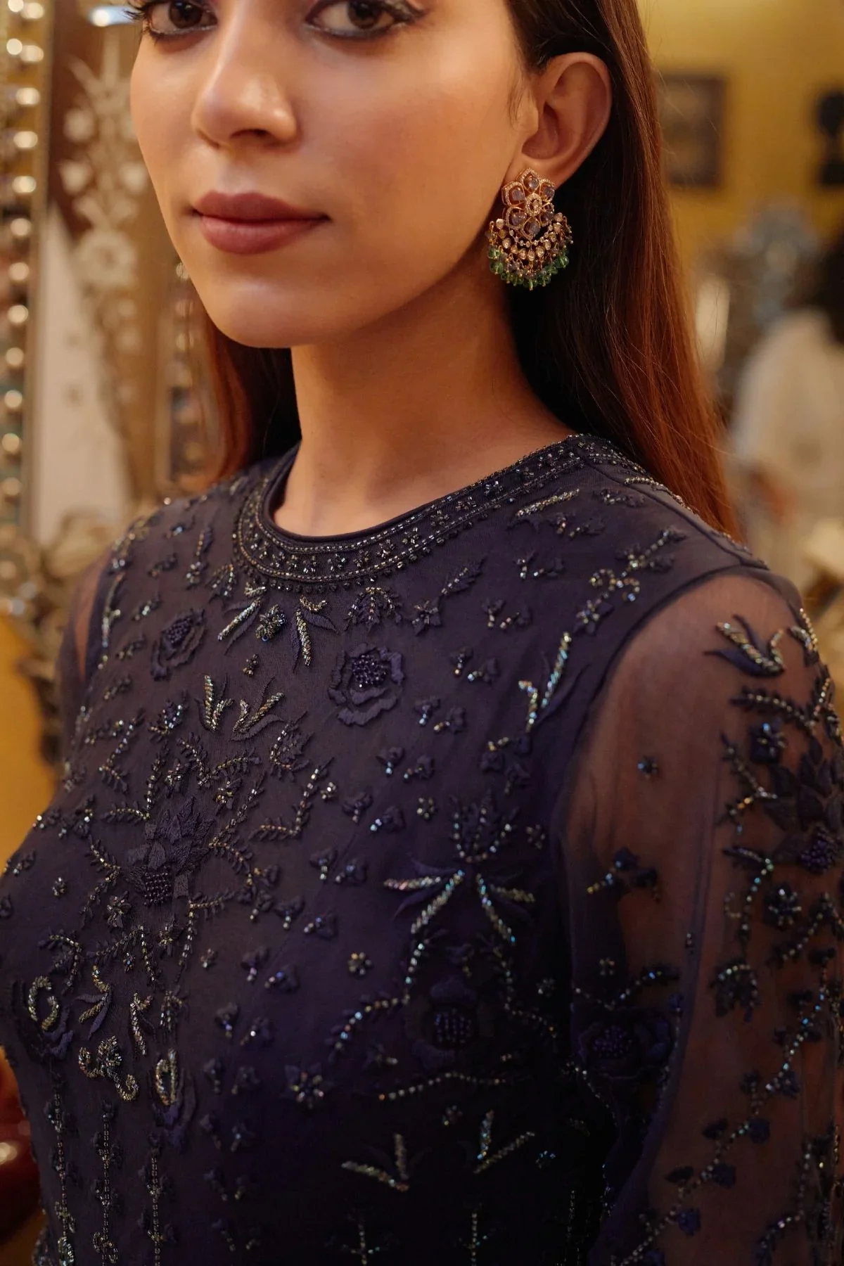 YAMI - Midnight Blue Gown - Image 3