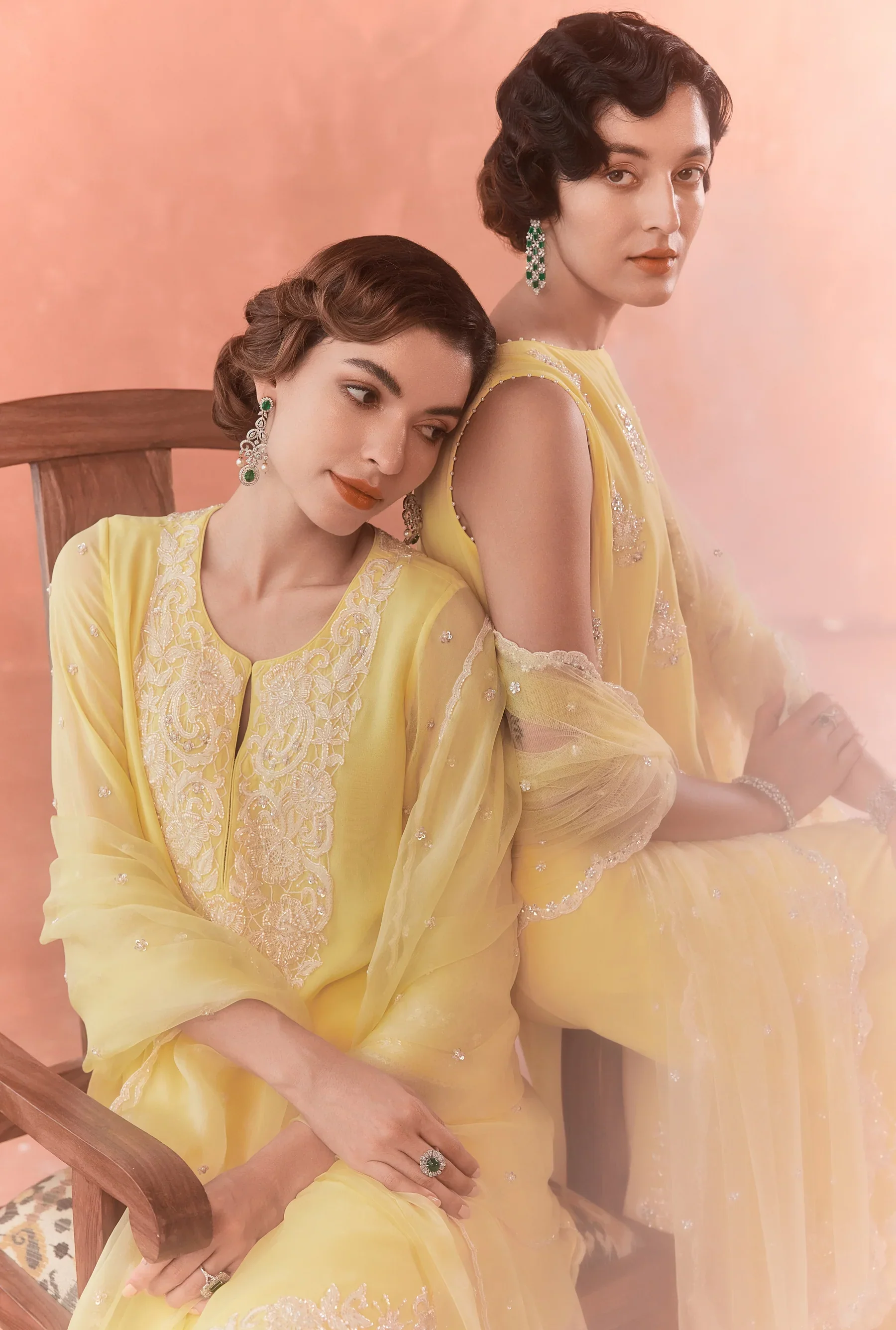 Yellow Asteria Straight Kurta Set - Image 5