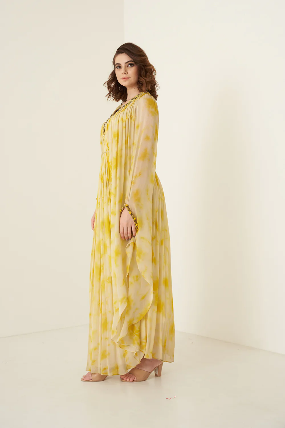 Yellow Tie And Dye Kaftan - Image 4