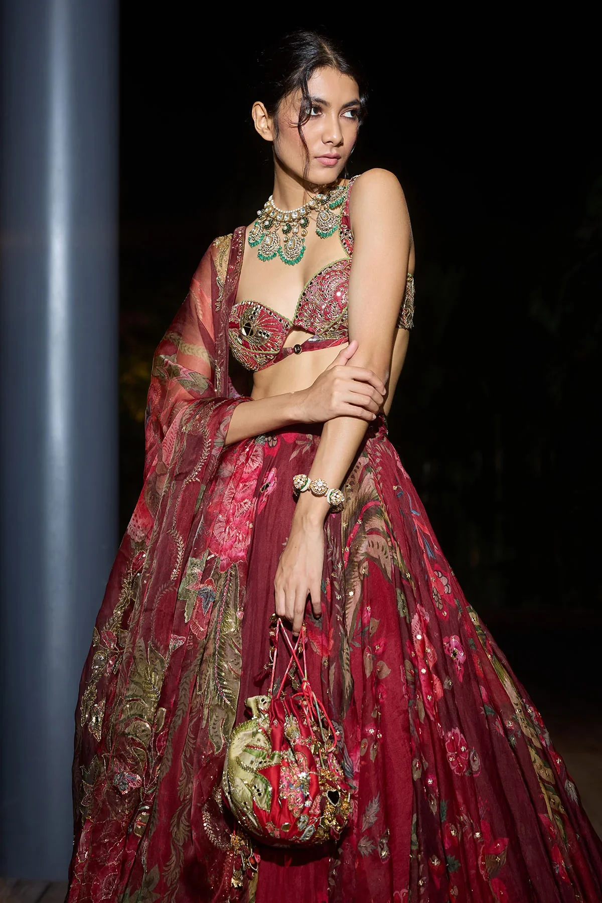 Zarah - Hand Embroidered Lehenga - Image 3
