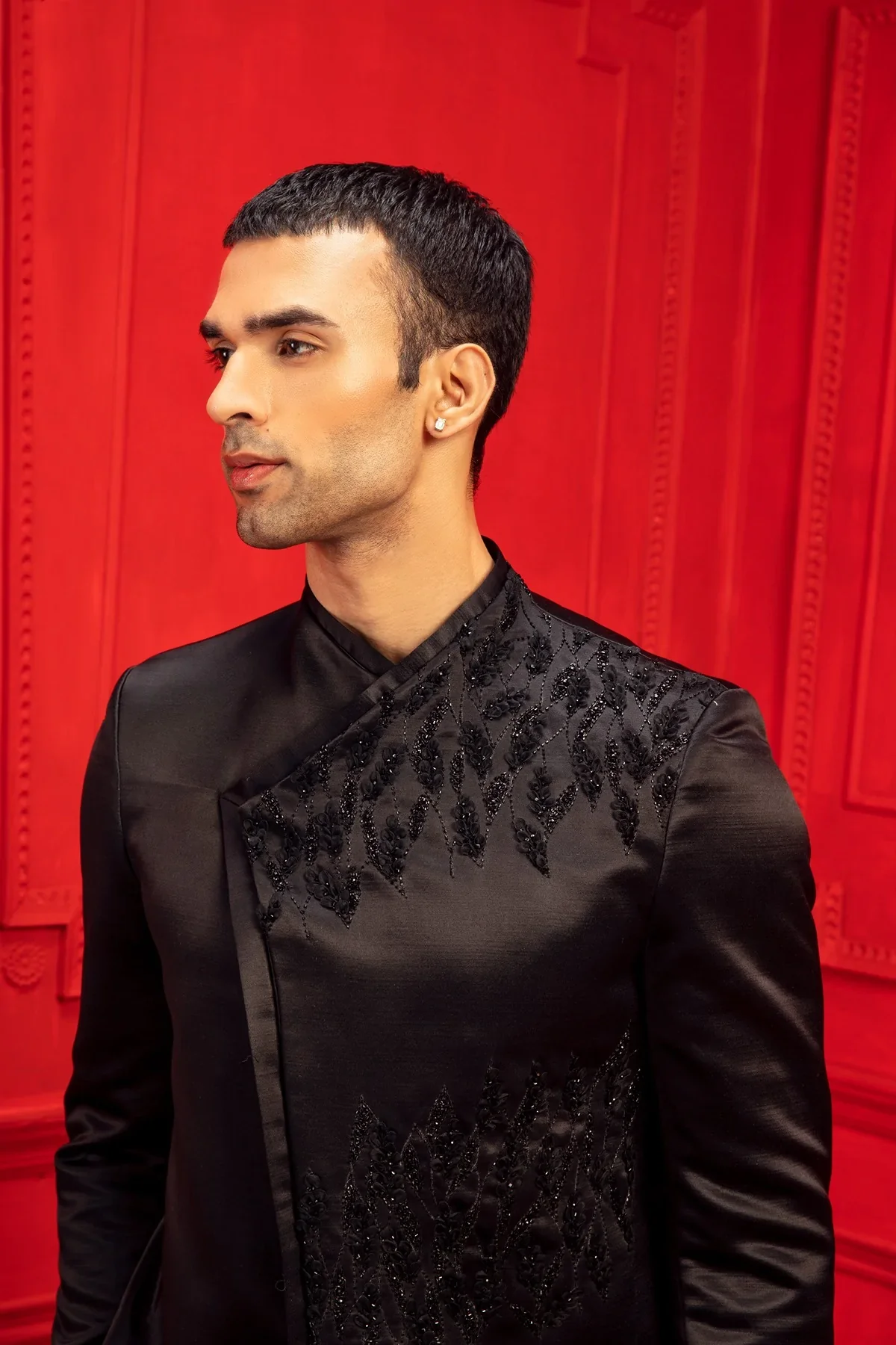 Zayn Black Embroidered Jacket - Image 3