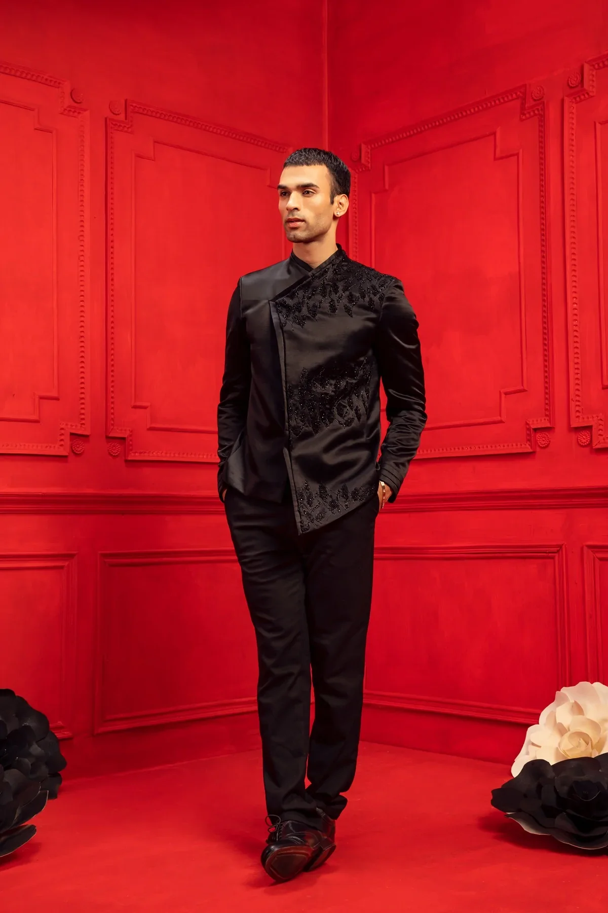 Zayn Black Embroidered Jacket - Image 4