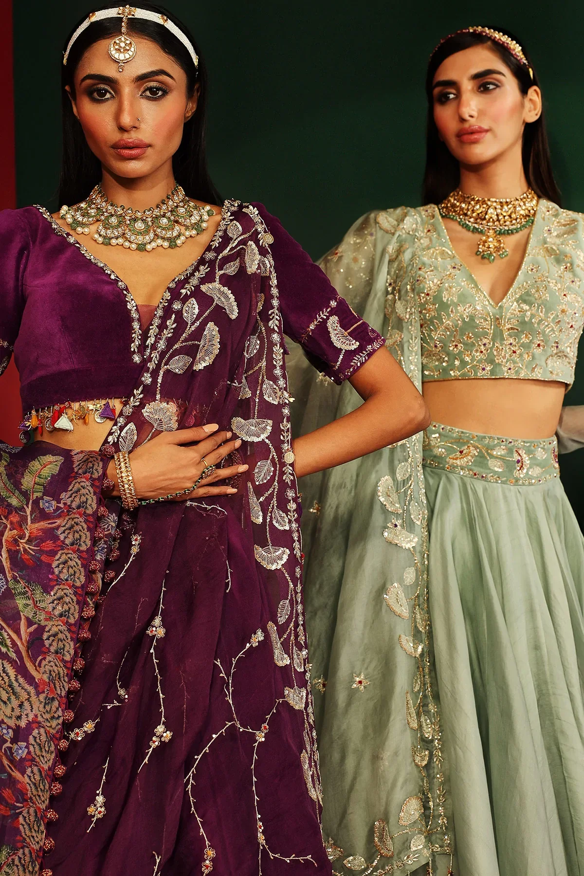 Ziva Grapevine Embroidered Lehenga - Image 7